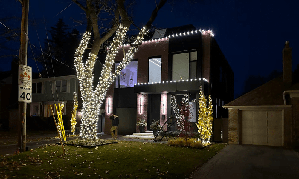 Classic Christmas Lighting services — professional holiday lighting in Southern Ontario