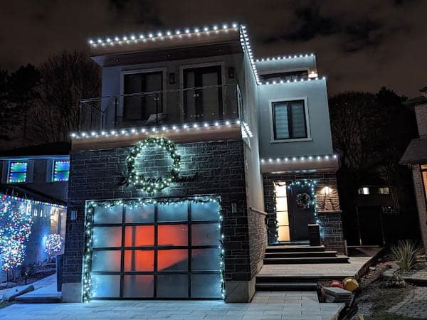 Professional Christmas light installation in Stratford, ON by Classic Christmas Lighting
